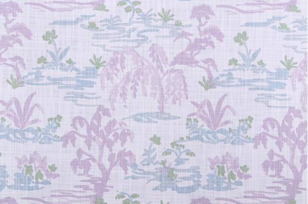 Premier Prints Meadow-Slub Canvas Printed Cotton Drapery Fabric in Orchid