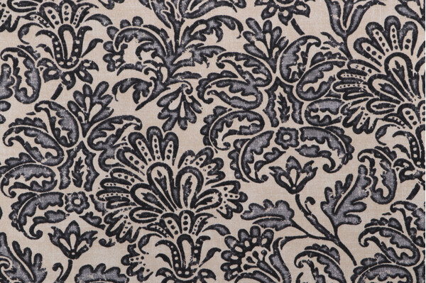 Tommy Bahama Batiking Printed Polyester Outdoor Fabric in Noir