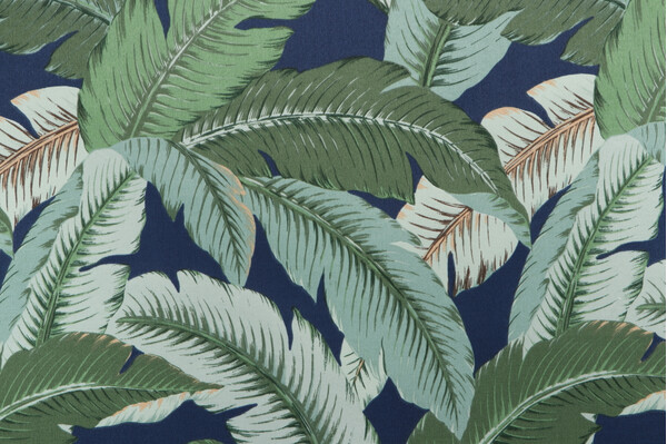 Tommy Bahama Swaying Palms Printed Polyester Outdoor Fabric in Baltic
