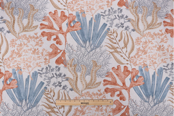 Magnolia Home Layton Printed Cotton Drapery Fabric in Sunset