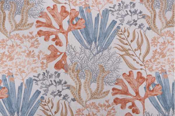 Magnolia Home Layton Printed Cotton Drapery Fabric in Sunset