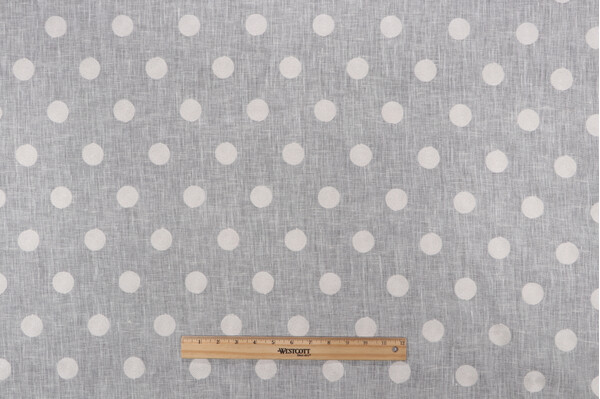 Lino Textiles Daisy Embroidered Sheer Drapery Fabric in Ivory on Ivory