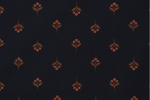 Rae Ritchie Dapper Den - Fleur Printed Cotton Craft Fabric in Space for Dear Stella
