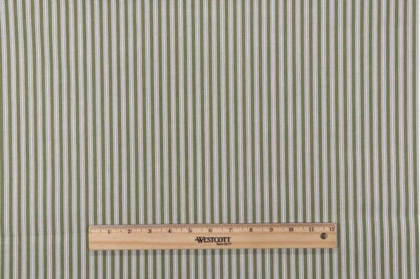 Magnolia Home Polo Stripe Printed Cotton Drapery Fabric in Jungle