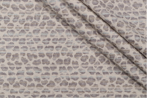Golding Multi Spots Woven Chenille Upholstery Fabric in Cloud