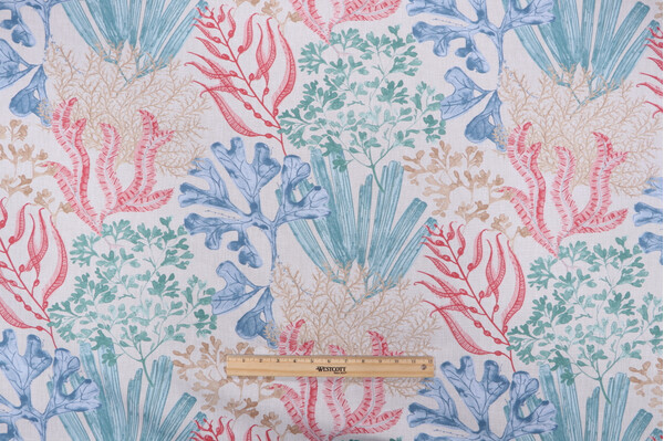 Magnolia Home Layton Printed Cotton Drapery Fabric in Cabana