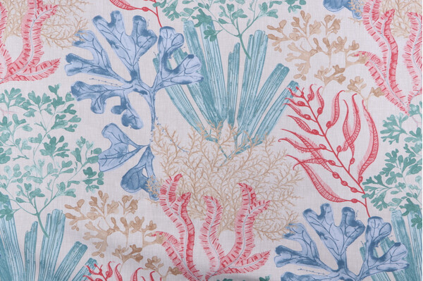 Magnolia Home Layton Printed Cotton Drapery Fabric in Cabana