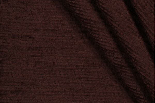 Scalamandre Stripe Woven Chenille Upholstery Fabric in Chocolate