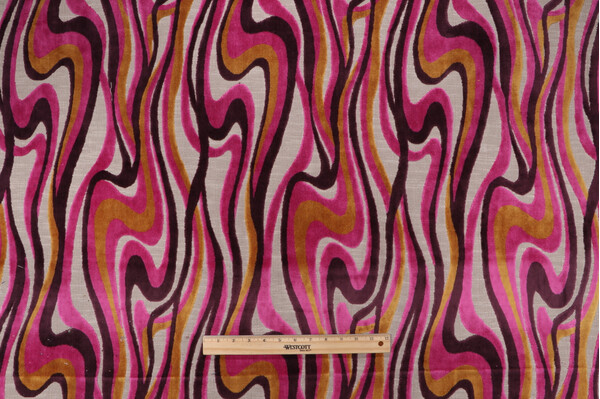 Covington Sway Velvet Upholstery Fabric in 722-Fuchsia