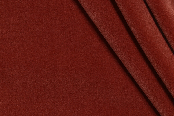 AbbeyShea Fancy Velvet Upholstery Fabric in 408-Russet