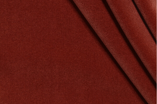 AbbeyShea Fancy Velvet Upholstery Fabric in 408-Russet
