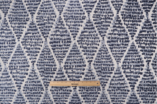 AbbeyShea Tiger Velvet Upholstery Fabric in 36-Indigo