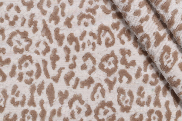 AbbeyShea Lipped Grospoint Velvet Upholstery Fabric in 601-Latte