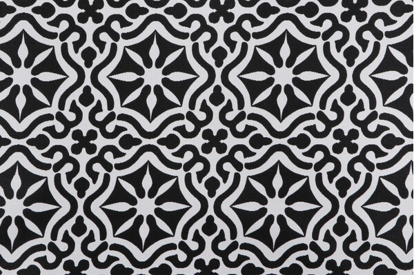 AbbeyShea Tilework Woven Polyester Outdoor Fabric in 909-Midnight