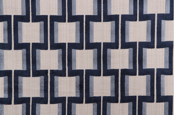 AbbeyShea Amalia Velvet Upholstery Fabric in 306-Indigo