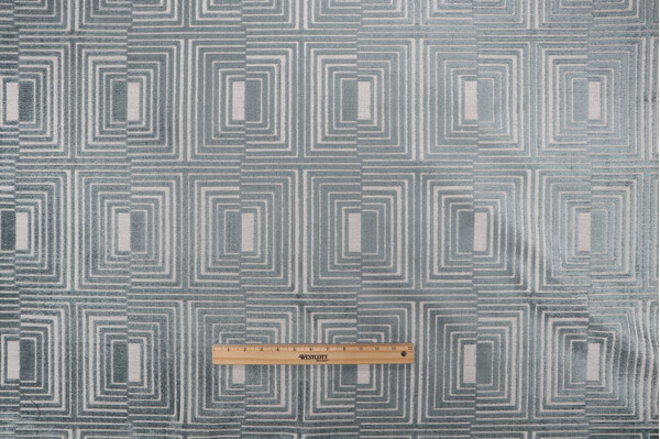 AbbeyShea Leo Velvet Upholstery Fabric in 34-Aqua