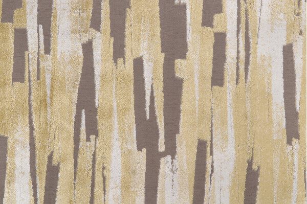 AbbeyShea Brushstrokes Velvet Upholstery Fabric in 22-Citron
