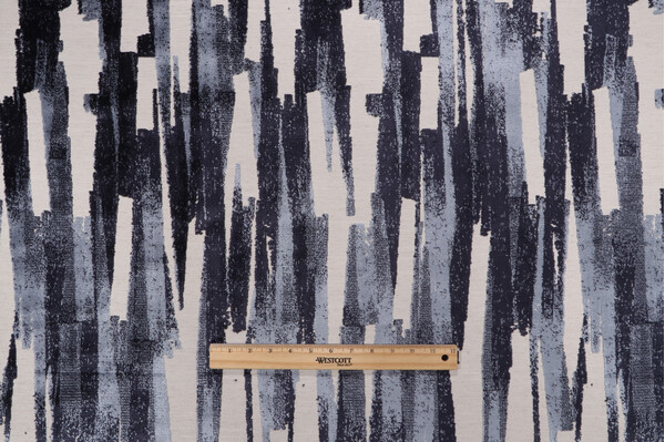 AbbeyShea Brushstrokes Velvet Upholstery Fabric in 38-Midnight
