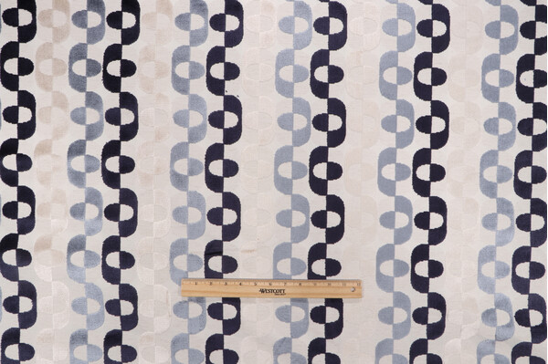 AbbeyShea Companion Velvet Upholstery Fabric in 302-True Blue