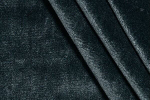 AbbeyShea Alley Velvet Upholstery Fabric in 205-Moody Blue