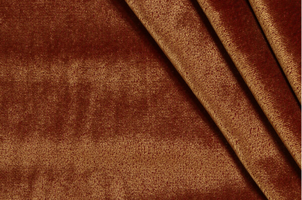 AbbeyShea Alley Velvet Upholstery Fabric in 405-Russet