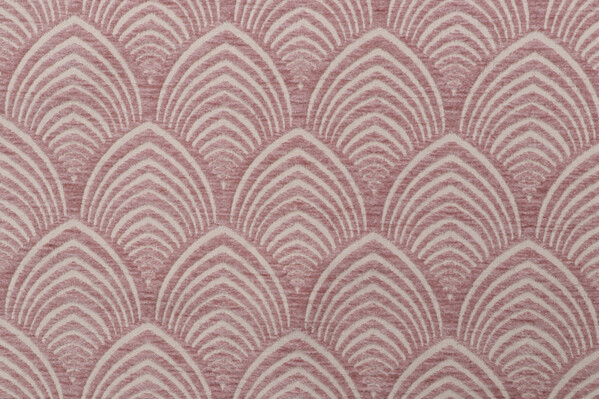 Deco Woven Chenille Upholstery Fabric in Blush