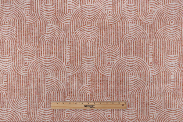 Covington In The Groove Woven Chenille Upholstery Fabric in 340-Mandarin
