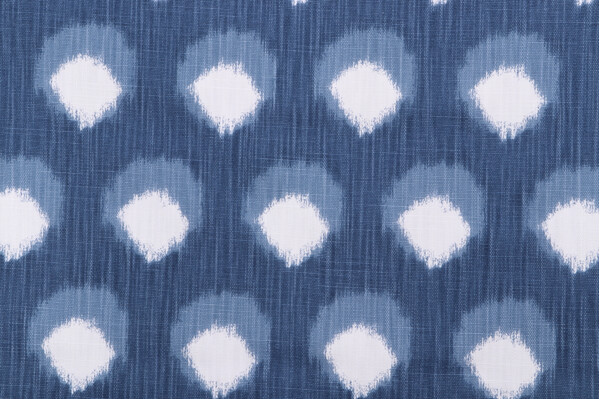 Premier Prints Casa-Slub Linen White Printed Drapery Fabric in Bermuda