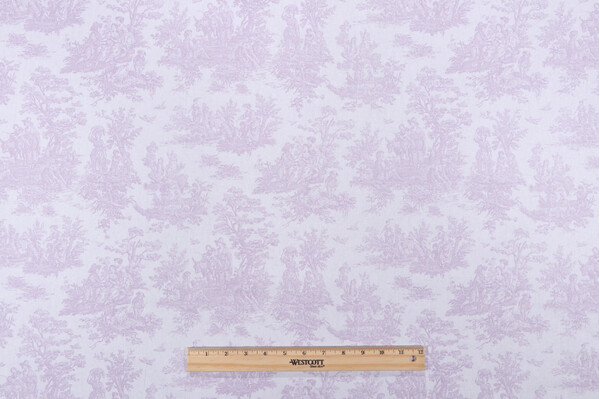 Premier Prints Jamestown Printed Cotton Drapery Fabric in Orchid