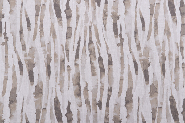 Magnolia Home Bennett Printed Cotton Drapery Fabric in Natural