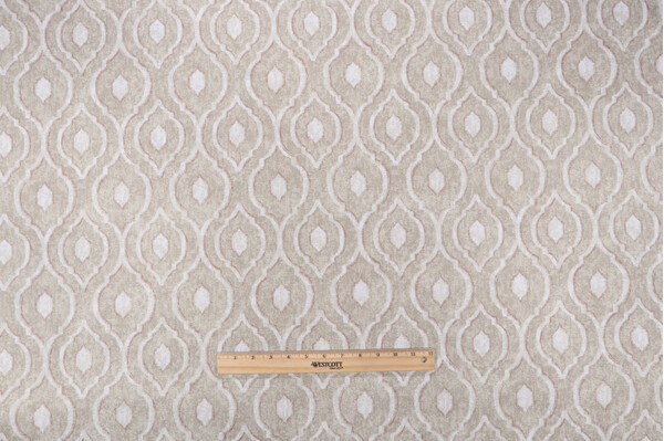 Magnolia Home Pisa Printed Cotton Drapery Fabric in Blush