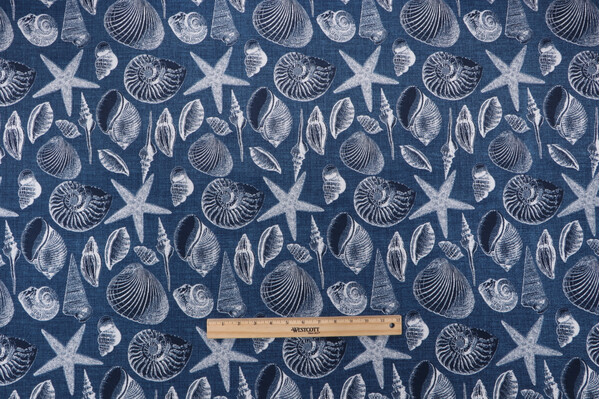 Bryant Fabrics Shoreline Printed Polyester Outdoor Fabric in Marine