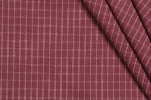 Scalamandre Check Woven Decorator Fabric in Mauve