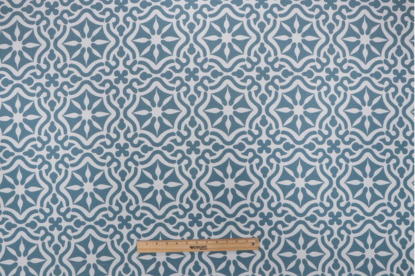 AbbeyShea Tilework Woven Polyester Outdoor Fabric in 306-Sky