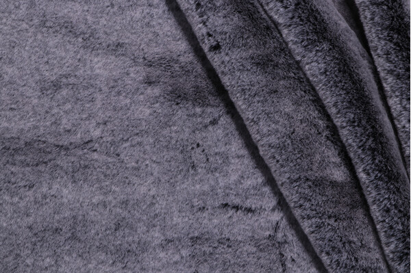 AbbeyShea Glam Faux-Fur Decorator Fabric in 91-Silver