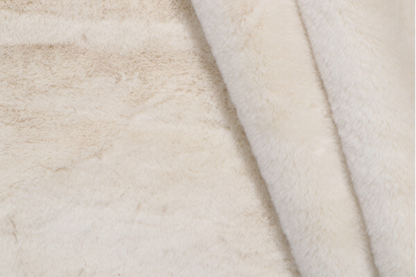 AbbeyShea Polarbear Faux-Fur Decorator Fabric in 601-Cream