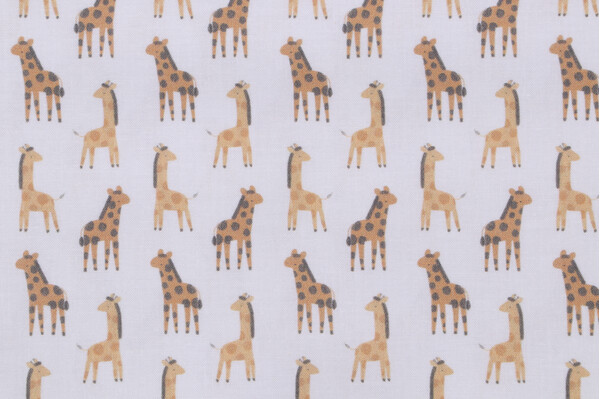 Dear Stella Grasslands - Stand Tall Printed Cotton Craft Fabric in White