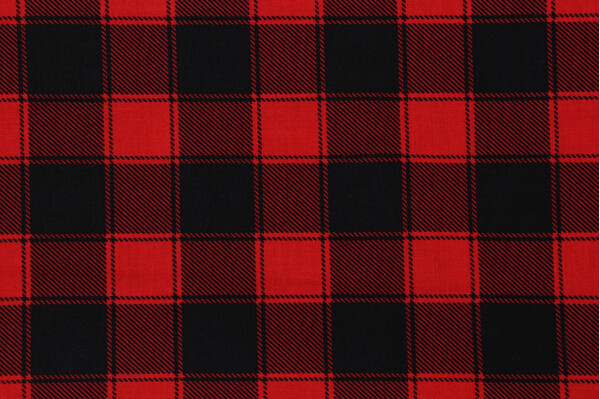 Timeless Treasures Buffalo Check Printed Cotton Craft Fabric in Red