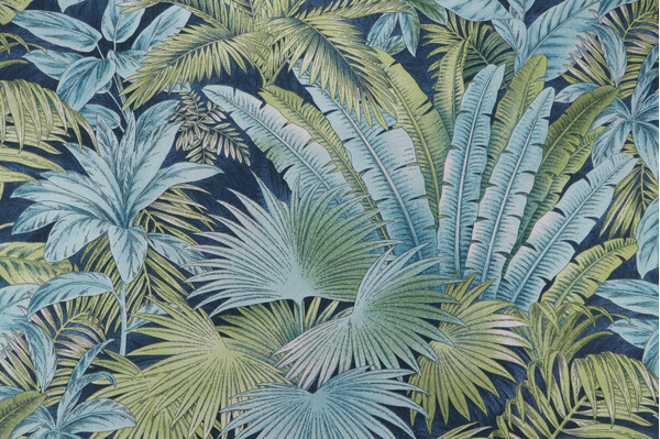 Tommy Bahama Bahamian Breeze Printed Cotton Drapery Fabric in Peninsula
