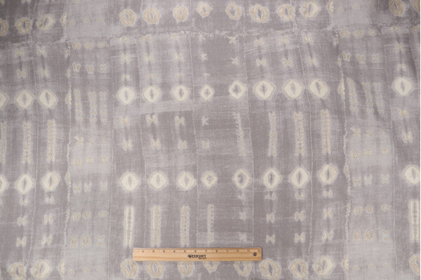 P Kaufmann Fascination Printed Drapery Fabric in Pearl Grey