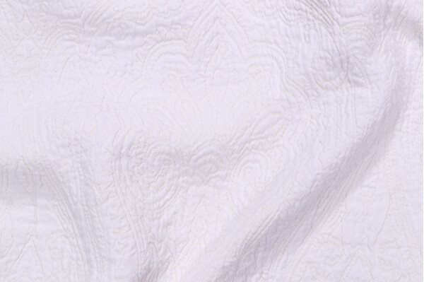 Kast Matelasse Upholstery Fabric in Bleach