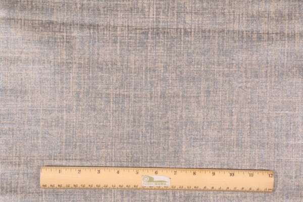 Robert Allen Alchemy Linen Printed Linen Blend Drapery Fabric in Pewter 