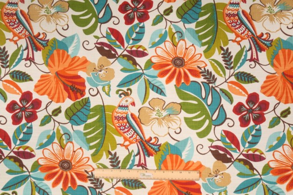 Richloom Lensing Printed Polyester Outdoor Fabric in Jungle 