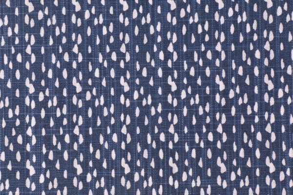 Sample of Premier Prints Riverbed - Slub Canvas Printed Cotton Drapery Fabric in Regal Navy 