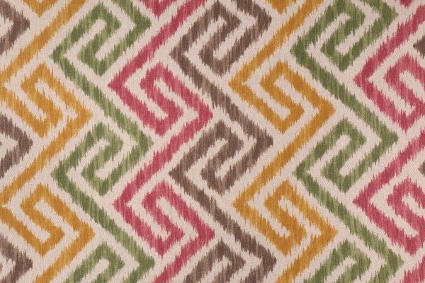 P Kaufmann Kassuri Printed Cotton Drapery Fabric in Berry 