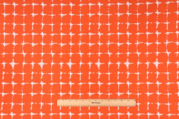 Premier Prints Neptune Printed Polyester Outdoor Fabric in Marmalade 