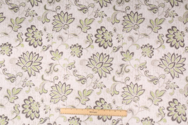 Sample of Premier Prints Grove - Luxe Printed Luxe Polyester Outdoor Fabric in Greenery 