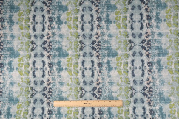 Sample of Premier Prints Mali Birch Printed Cotton Drapery Fabric in Frost 