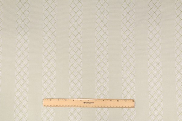 Sample of Sunbury Montego Stripe Solution Dyed Acrylic Outdoor Fabric in Gingko 