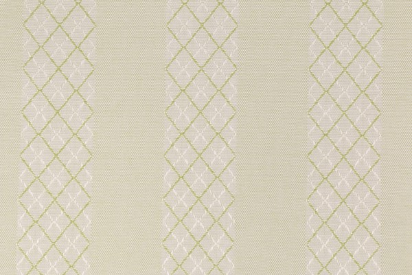 Sample of Sunbury Montego Stripe Solution Dyed Acrylic Outdoor Fabric in Gingko 